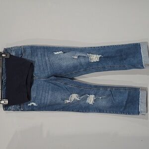 BODY Maternity Distressed Jeans. Size SMALL (4-6). GENTLY USED